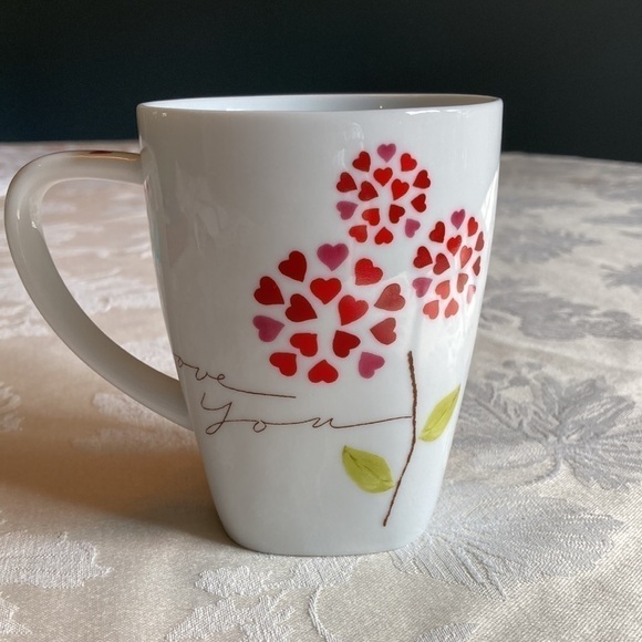 Starbucks Other - Starbucks I Love You Floral heart mug
